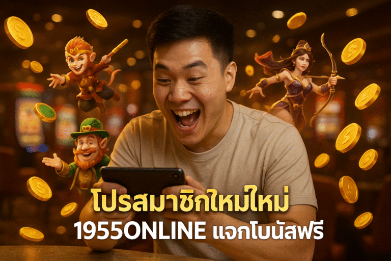โปรสมาชิกใหม่ 1955ONLINE แจกโบนัสฟรี