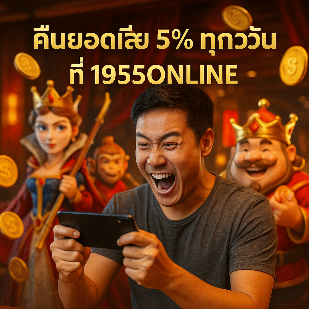 คืนยอดเสีย 5% ทุกวัน ที่ 1955ONLINE